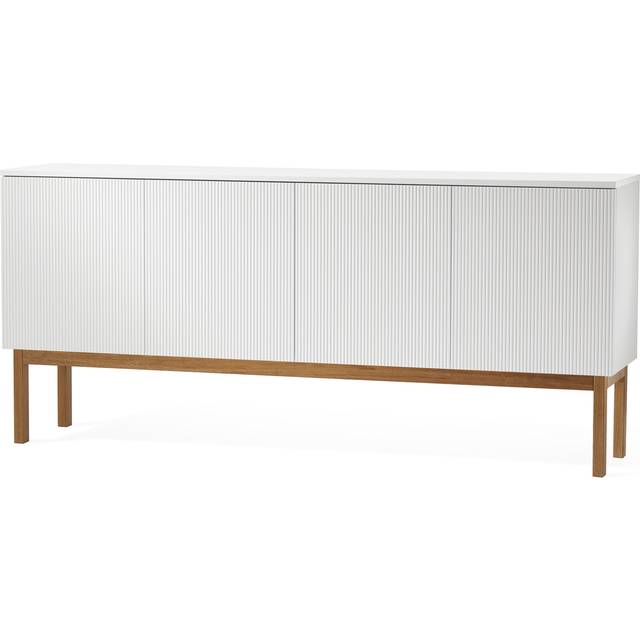 Beam Cabinet With Base - White/White Lacquered Oak
