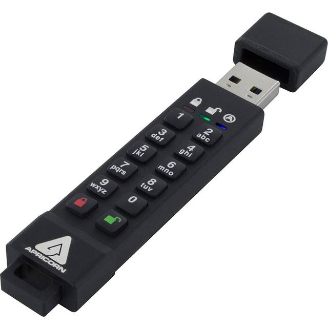 Apricorn Aegis Secure Key 3z USB flash drive 16 GB USB Type-A 35 Black