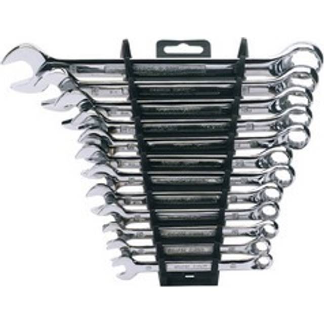 Draper Hi-Torq Metric Combination Spanner Set (12 Piece) - SILVER - Silver