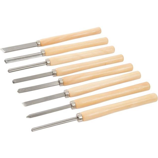 Silverline Wood Turning Chisel Set 8 Piece