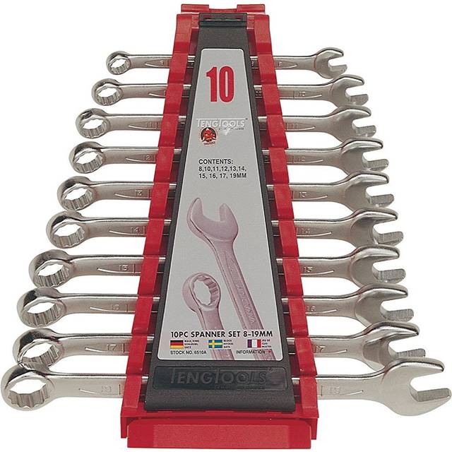 Teng Tools Teng Tools 6510A 10 piece 8 - 19mm Combination Spanner Set