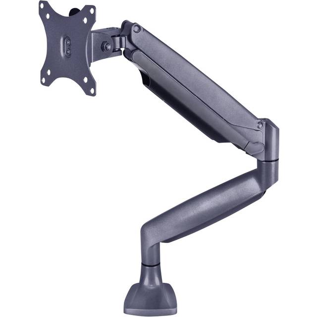 Multibrackets M Deskmount Spring Single - Monteringssats (montering på skrivbord) - för LCD-display - stål, höggradig aluminium - svart - skärmstorlek: 15"-27"