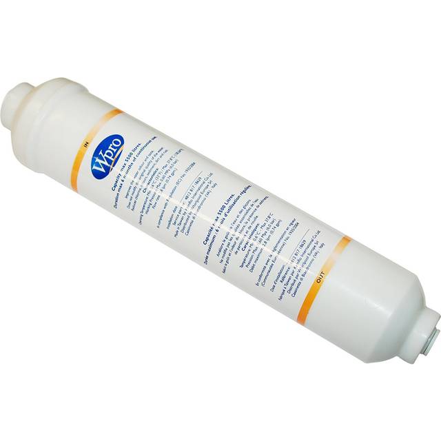 Wpro Inline Water Filter Cartridge for Use with Side By Side American Style Refrigerators