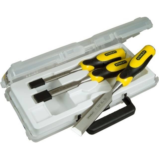 Stanley 3 Piece Dynagrip Bevel Edge Chisel Set