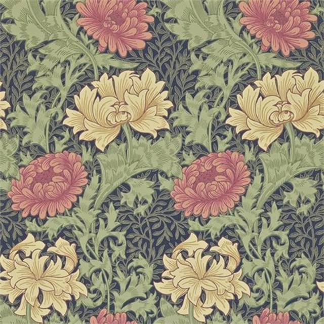 Morris & Co Chrysanthemum Iindigo