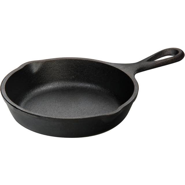 Lodge 12.7 cm / 5 inch Heat-Treated Pre-Seasoned Cast Iron Mini Round Skillet/Frying Pan, H5MS,Black