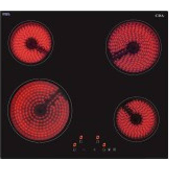 HC6621FR Black 4 Zone Ceramic Hob