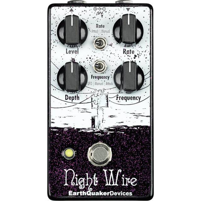 EarthQuaker Devices Night Wire V2 Harmonic Tremolo Pedal in Black/Purple