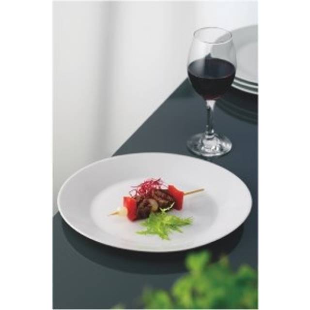 Aida Café matte plate Ø27 cm 4-pack White
