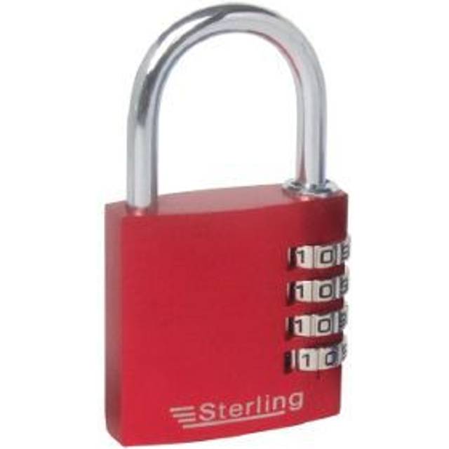 Sterling CPL141 Aluminium Combination Padlock 40mm 4 Dial Assorted Colours