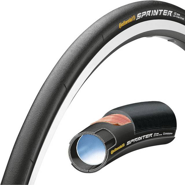 "Continental: Sprinter ""Black Chili"" Tubular in Black-BLACK -26 X 22"