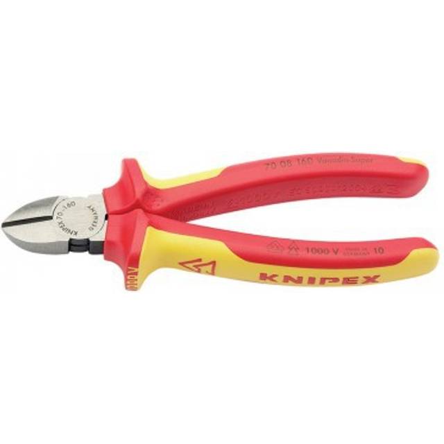 Knipex 70 08 160UKSBE VDE Fully Insulated Diagonal Side Cutters, 160mm
