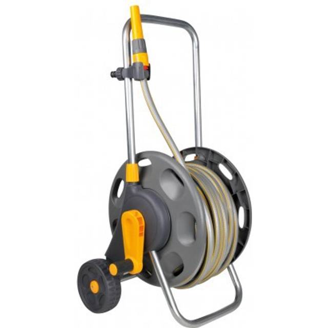 Hozelock Hose Reel Cart 1/2" / 12.5mm 50m Grey & Yellow