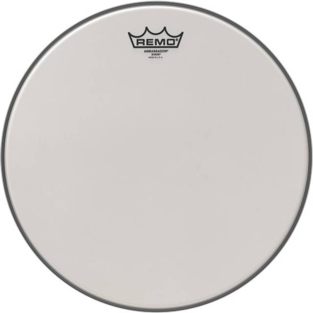 10” black suede Ambassador, Remo