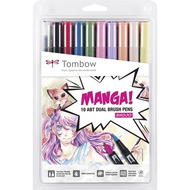 Tombow Färgpennor, Flerfärgad, Paket med 10