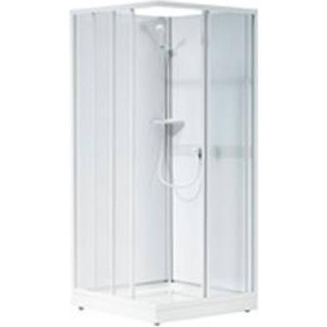 Contura Shower, Next Överdel Med Skjutdörrar, 80x80x186cm, Vit
