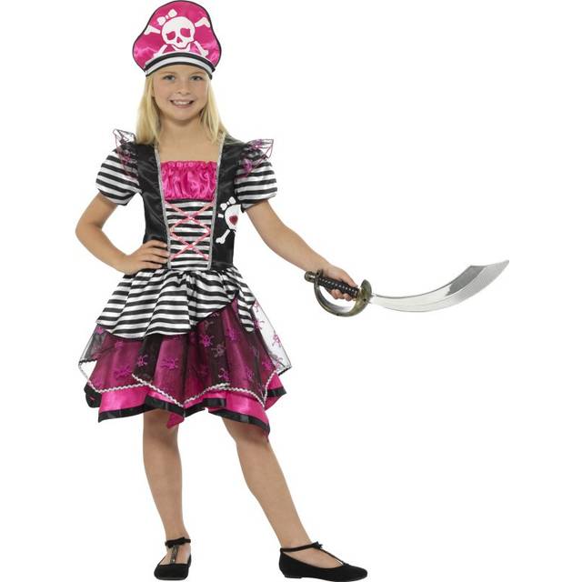 Smiffy's 21981l Perfect Pirate Girl Costume (large) -  pirate costume dress fancy girls perfect childs book outfit pink buccaneer week smiffys day