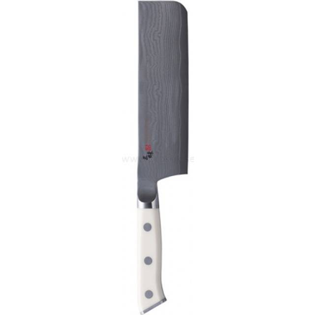 Classic Damaskus Nakiri 16,5 cm - Stål och vitt
