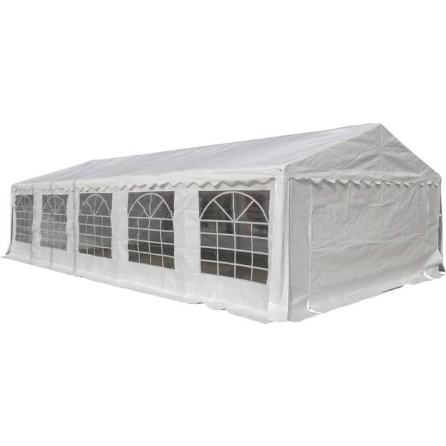 Partytelt, 10x5 m, 32-50 personer, hvid