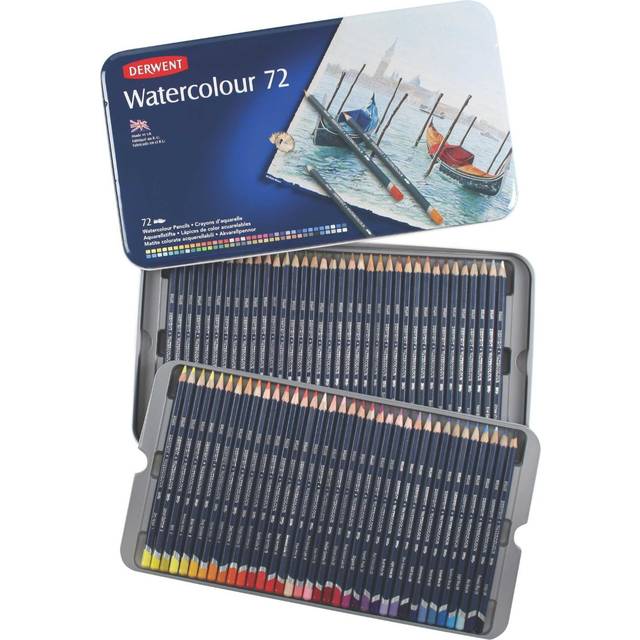 Derwent Watercolour Pencil Tin Set of 72
