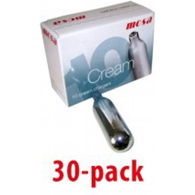 Gräddsifonpatroner 30-pack (3X10) med N2O lustgas som vispar grädden