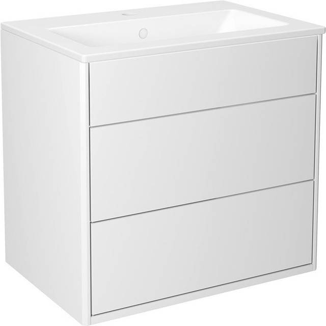 Gustavsberg Graphic Kommodpaket slät, vit, 60 cm