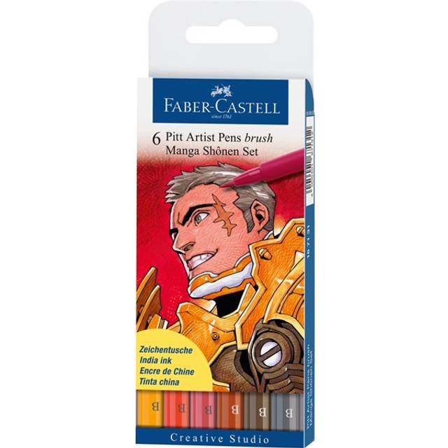 PITT Artist Brush 6-set Manga Shonen