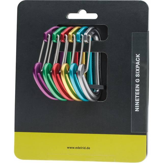 Edelrid - Nineteen G - Snapgate carabiner size 6-Pack, multi