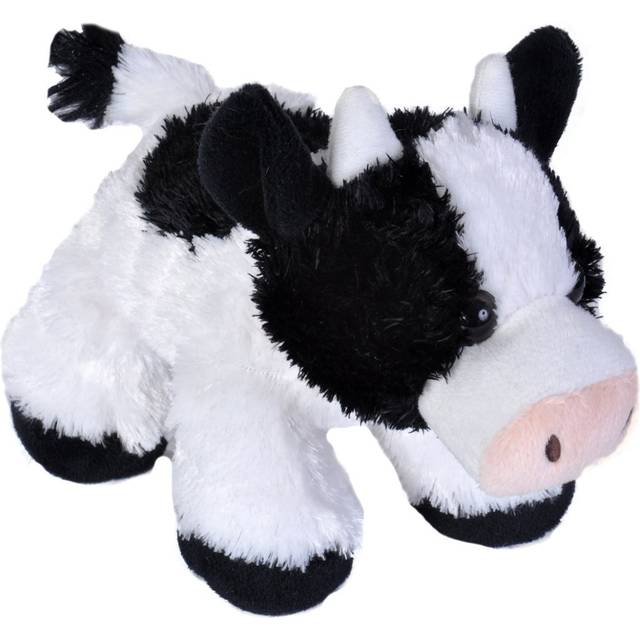 Wild Republic Hug'ems plyschdjur, gosedjur, ko, 18 cm