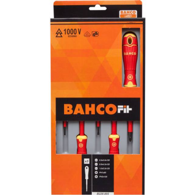 Bahco 5 Piece Insulated VDE Screwdriver Set
