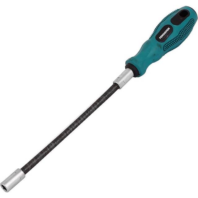 7mm hexagon nut hex socket wrench screwdriver hand tool black green 310mm long