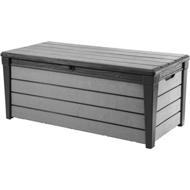 Keter Brushwood 454L Light Grey Outdoor Garden Storage Box - 2 x 5ft