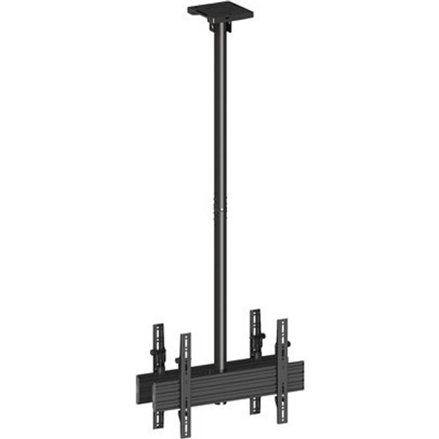 Multibrackets PRO Series M Ceiling Mount Pro MBC1UX2 - Konsol - dubbel sida - för 2 LCD-bildskärmar - plast, aluminium, stål - svart - skärmstorlek: 32"-65" - takmonterbar