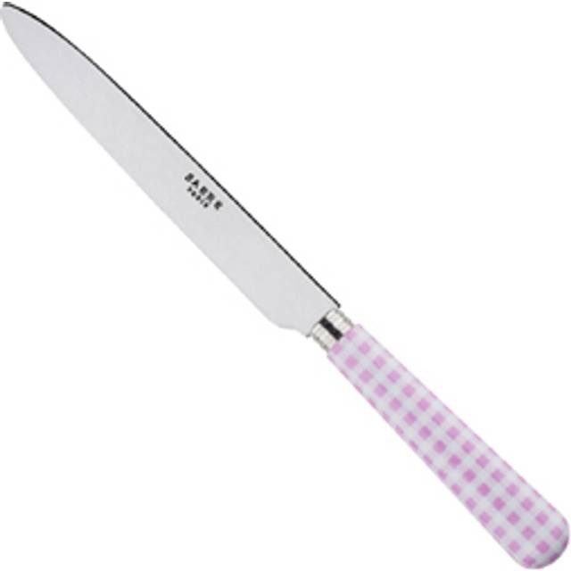 Sabre Gingham Pink 24cm Dinner Knife