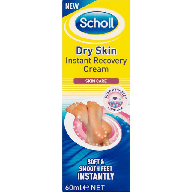 2 x Scholl Intensive Foot Cream Moisturising For Dry Skin 60ml Export Packaging