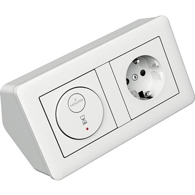 Schneider Electric Exxact WDE002465 Hörnbox med timer och och vägguttag