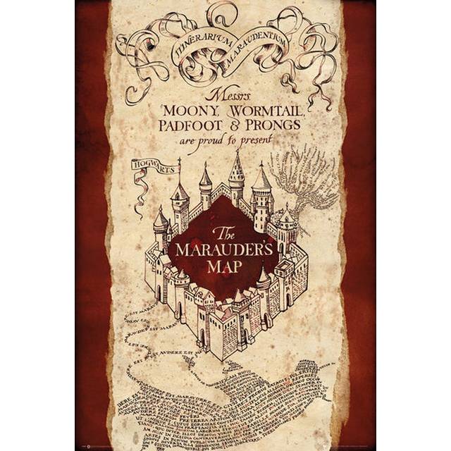 Harry Potter Affisch Marauders Map 293