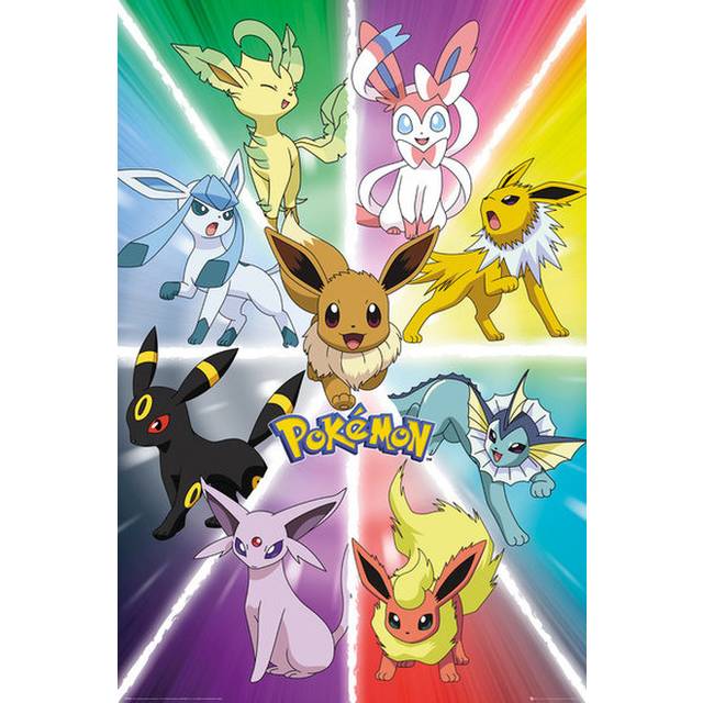 GB öga Pokémon Eevee Evolution 61 x 91,5 cm Maxi Poster