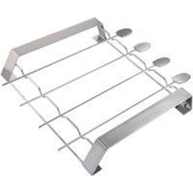 Xavax Barbecue Skewer Set, made of stainless steel, with rack, 5 pieces