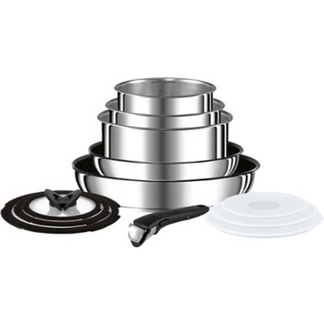 Tefal ingenio stainless steel pots & pans set, 13 pieces, non-stick, induction