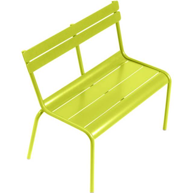 Fermob - Luxembourg Kid Garden Bench - zederngrün/texturiert/BxH 58,5x55cm/UV-beständig/stapelbar - cedar green (55.0 x 58.5 x 32.0cm)