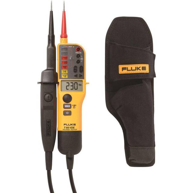 Fluke T150/VDE Tvåpolig spänningsprovare CAT III 690 V, CAT IV 600 V LED, LCD, Akustik, Vibration