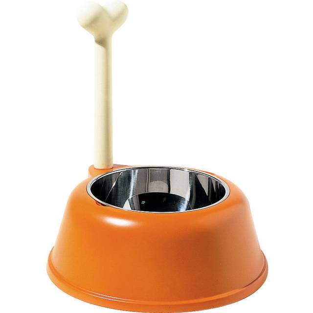 Alessi - Lupita Dog Bowl - schwarz, edelstahl/glänzend poliert/H 37cm / Ø 32cm /150cl - stainless steel (37.0 x &#8960;32.0cm)