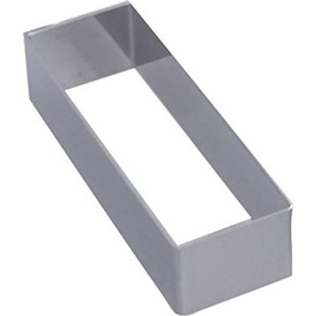 De Buyer 3943.10 rostfritt stål, rektangulär, ring, vassa hörn, 27,9 x 20,1 x 10,9 cm