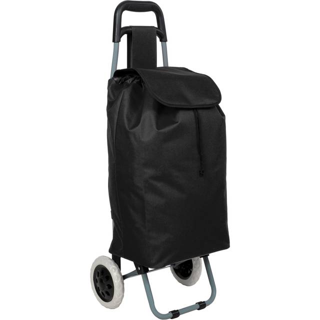 Tectake Folding Shopping Trolley - Black, Black