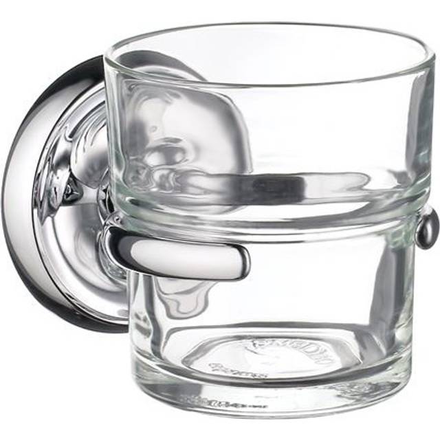 Tandborstglas Smedbo Villa K243 Krom/Klarglas