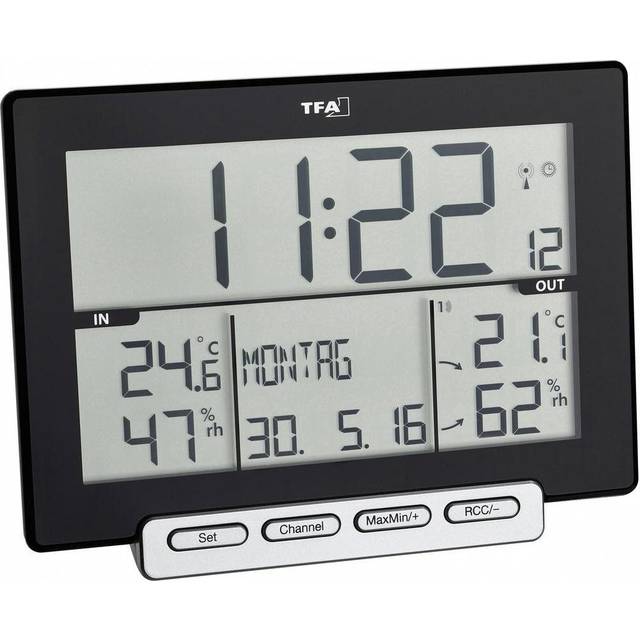 TFA Dostmann Trinity Trådlös termo-/hygrometer Svart