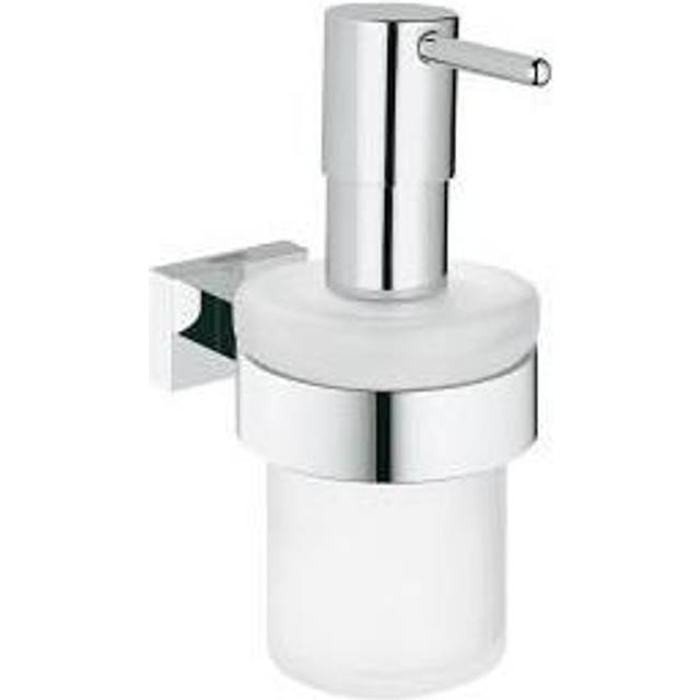 Grohe 40756001 Essentials Cube Soap Dispenser With Holder