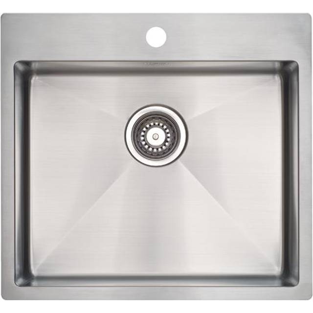 Lavabo Kubus 540 soft stålvask med kurveventil 540x500 mm