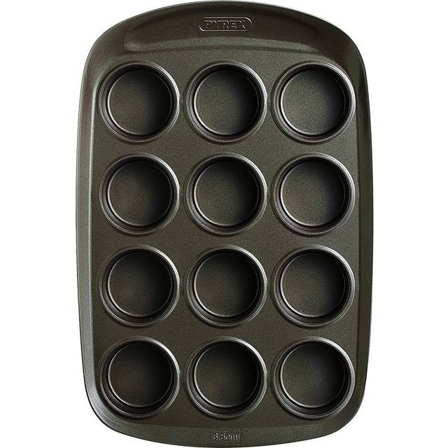 Pyrex asimetriA Metal Easy-Grip 12 Cups Muffin Tray